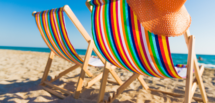 Generic image of deckchairs on the beach