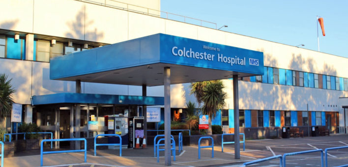 Colchester Hospital entrance 2018