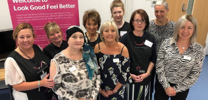 The Look Good Feel Better volunteers pictured with Kay Stamp, Deborah Slater, Debra Molyneux and Sharon Tansley