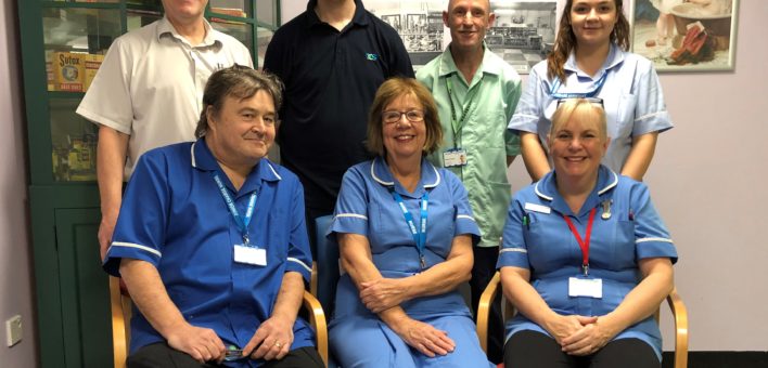 Photograph of Paulene Morrow with Haughley ward colleagues