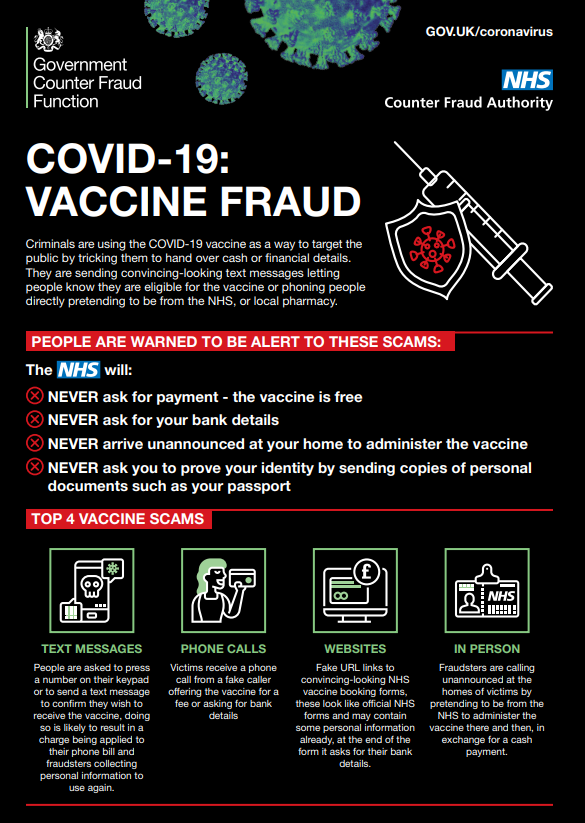 Vaccine fraud