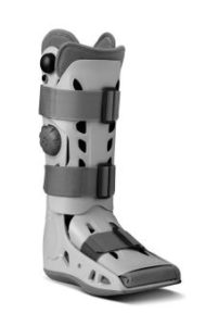 Photograph of an Aircast boot