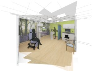 Illustration of how the Breast Care Centre at Ipswich Hospital will look