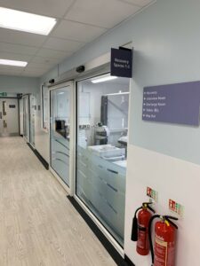 A corridor in a hospital
